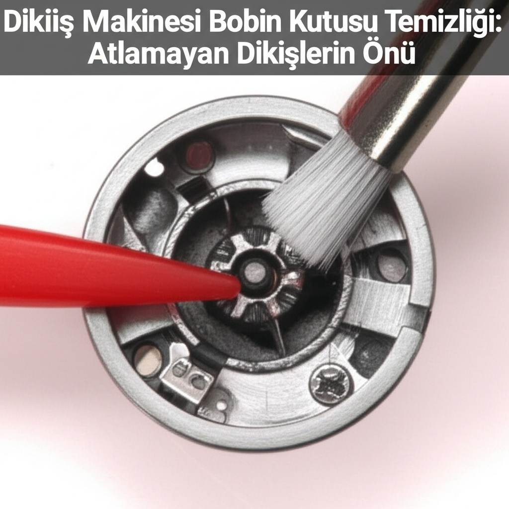 Dikiş Makinesi Bobin Kutusu Temizliği: Atlamayan Dikişlerin Önü.