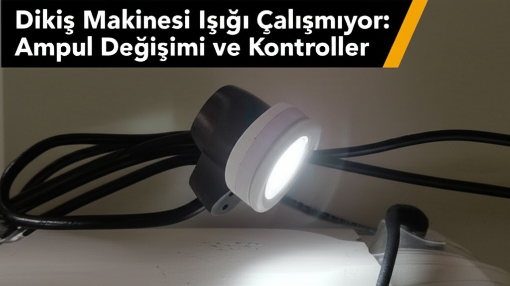 Dikiş Makinesi Işığı Çalışmıyor: Ampul Değişimi ve Kontroller.