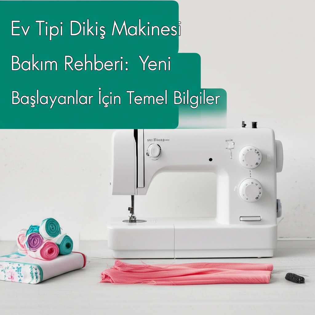 Ev Tipi Dikiş Makinesi Bakım Rehberi: Yeni Başlayanlar İçin Temel Bilgiler.