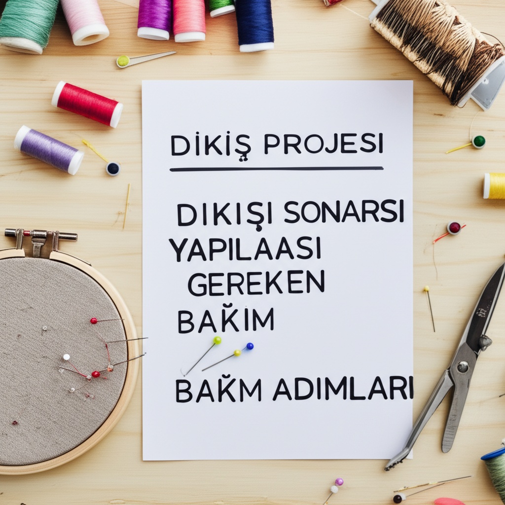 Her Dikiş Projesi Sonrası Yapılması Gereken Bakım Adımları.